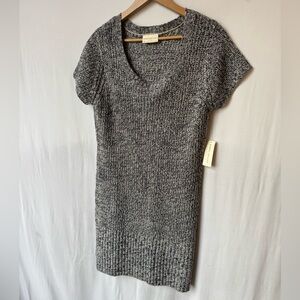 Bobbie Brook Heathered Blue Knit Midi Dress